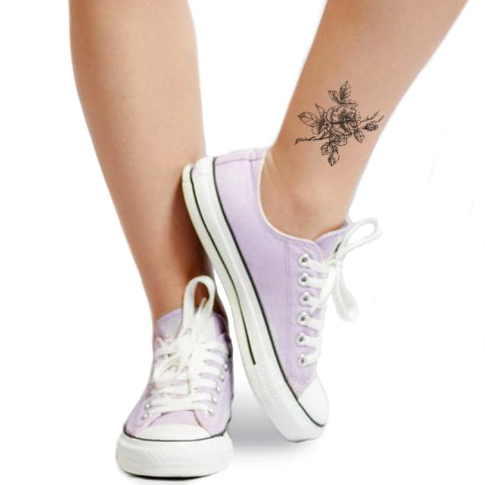 Traditional Swallow Temporary Tattoo Set 6 in x 4.5 in