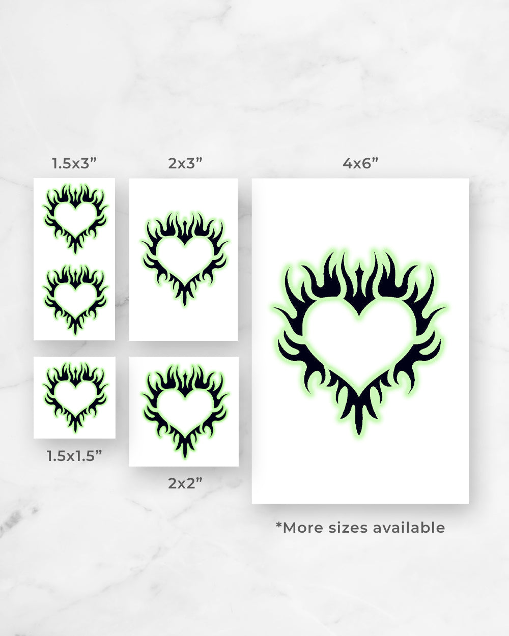 Tattoo Sizes 