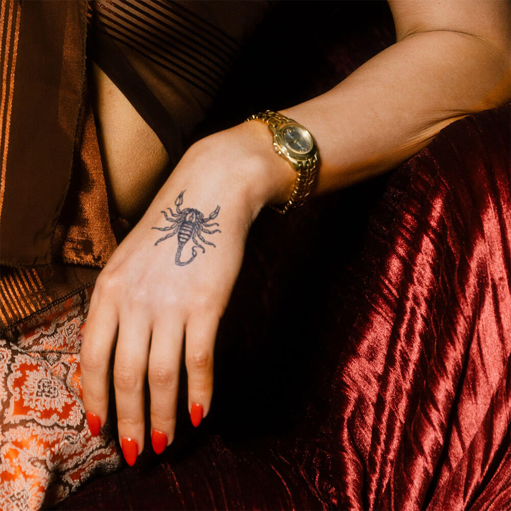 Scorpio Semi-Permanent Tattoo 2 in x 2 in